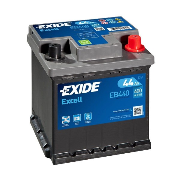 EXIDE EXCELL EB440 CAR BATTERY 44AH 400A 202SE