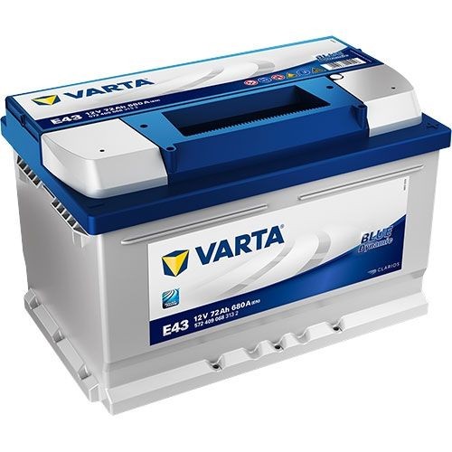 VARTA E43 Blue Dynamic 12V 72Ah 680A car battery 572 409 068